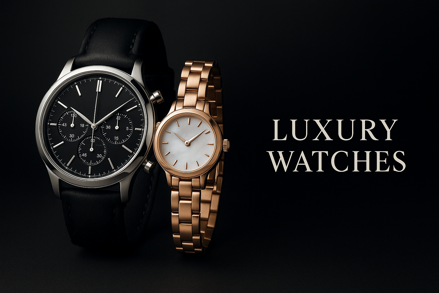 branded and luxury mens and womens watches banner