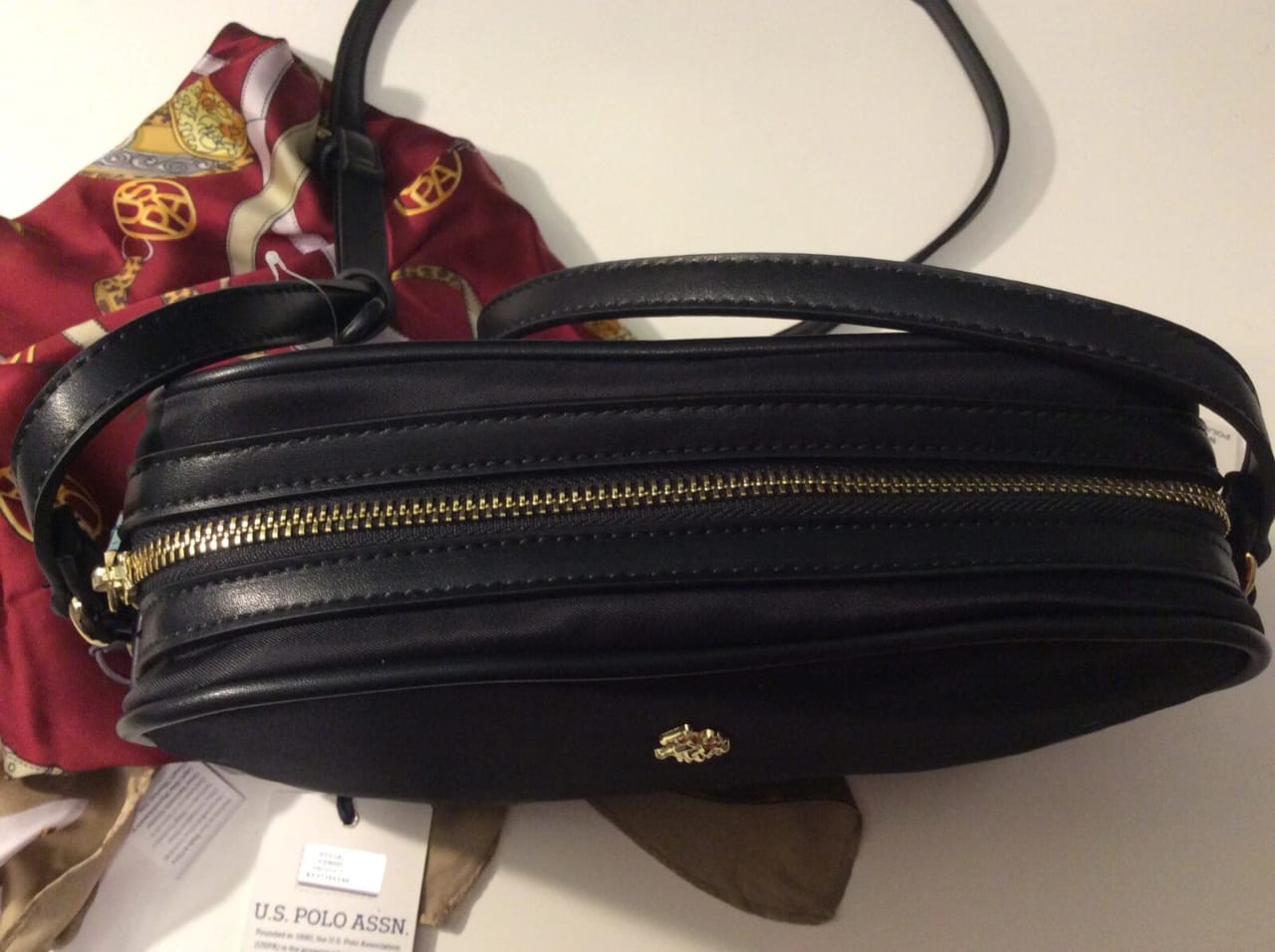 U.S. Polo Assn. Women's Tan Crossbody Bag – Stylish & Practical